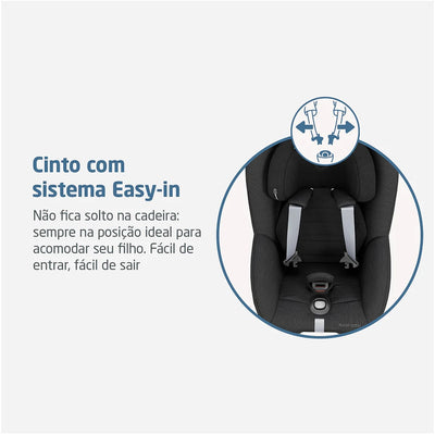 Cadeirinha De Bebê Para Carro Maxi-Cosi Pearl 360 Pro Authentic Black - Cinto Easy-in