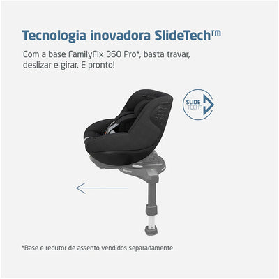 Cadeirinha De Bebê Para Carro Maxi-Cosi Pearl 360 Pro Authentic Black - Tecnologia inovadora SlideTech™
